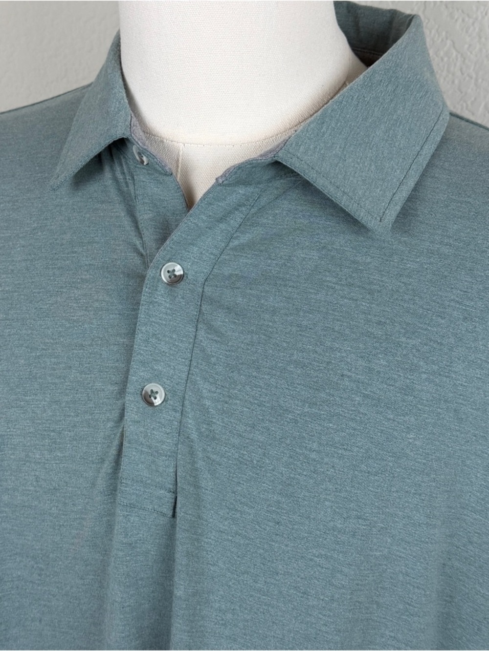 Free Fly Men's Bamboo Flex Polo | XL | Blueish Green - Picture 3 of 8